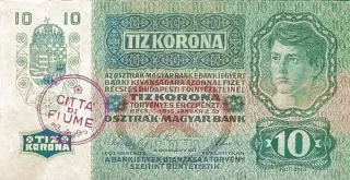 Croatian States 10 Corone, 1920 image